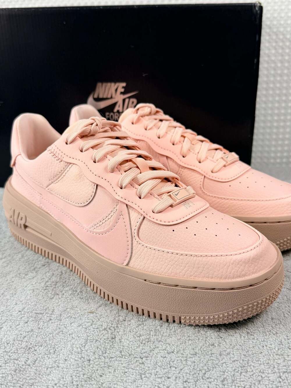 Nike Air Force 1 PLT.AF.ORM Pink Oxford Platform Sneakers